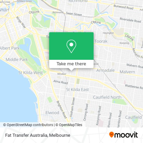 Mapa Fat Transfer Australia