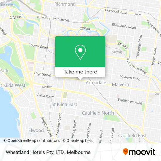 Wheatland Hotels Pty. LTD. map