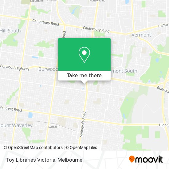 Toy Libraries Victoria map