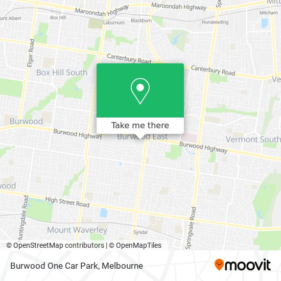 Burwood One Car Park map