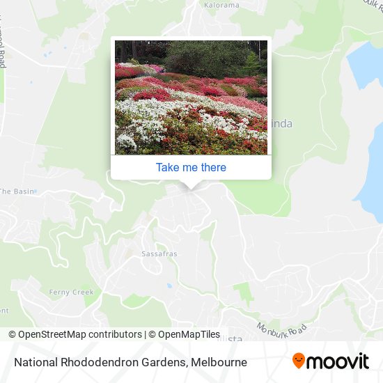 Mapa National Rhododendron Gardens