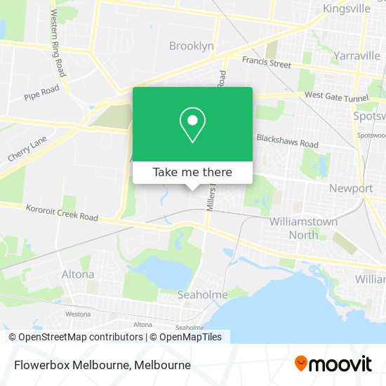 Flowerbox Melbourne map