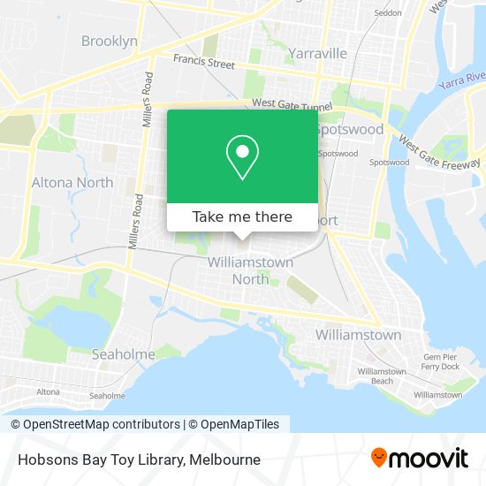 Hobsons Bay Toy Library map