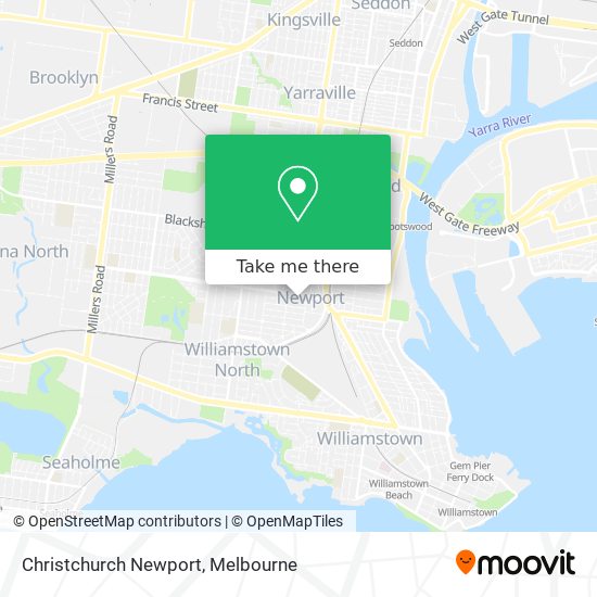 Christchurch Newport map