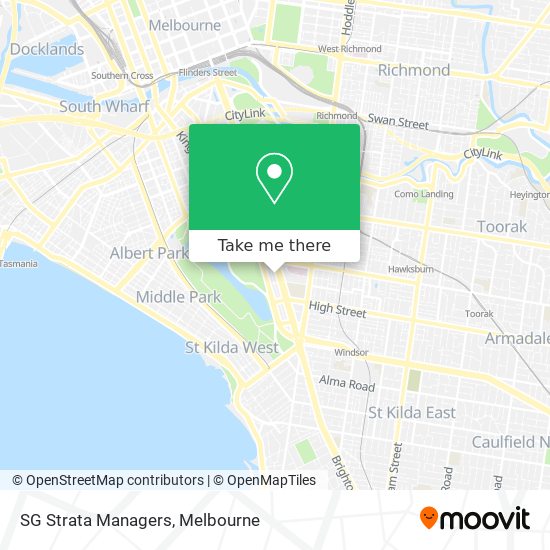 SG Strata Managers map