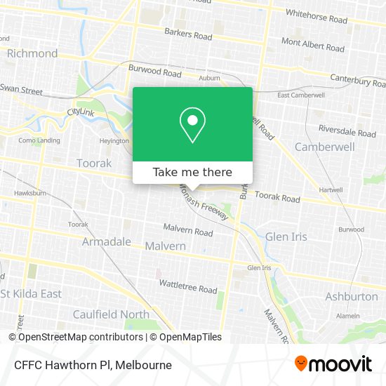 Mapa CFFC Hawthorn Pl