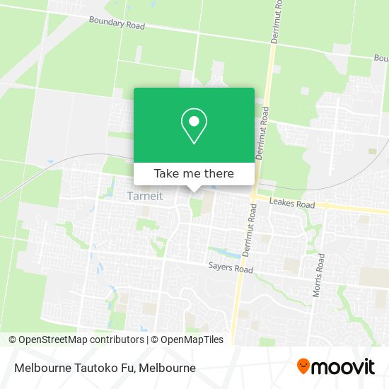 Melbourne Tautoko Fu map