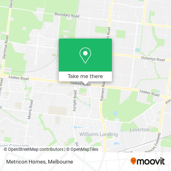 Metricon Homes map