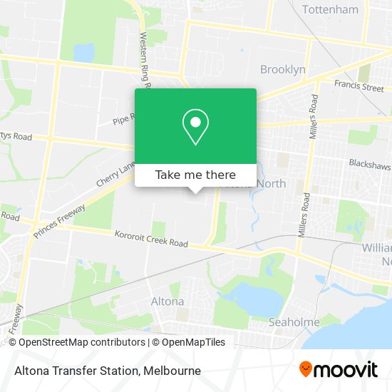 Altona Transfer Station map
