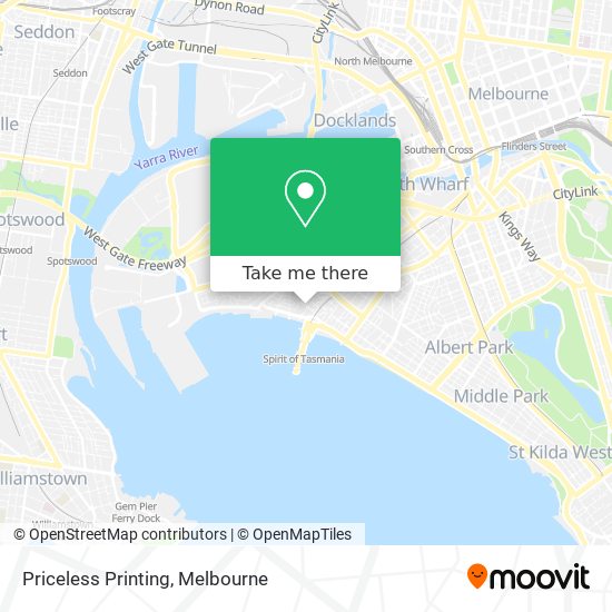 Priceless Printing map