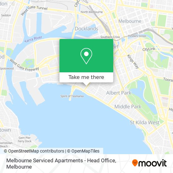 Melbourne Serviced Apartments - Head Office map