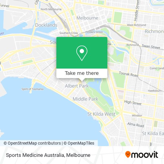 Sports Medicine Australia map