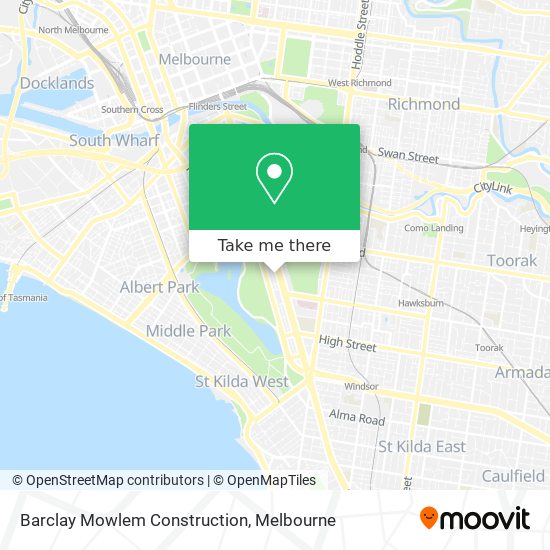 Barclay Mowlem Construction map