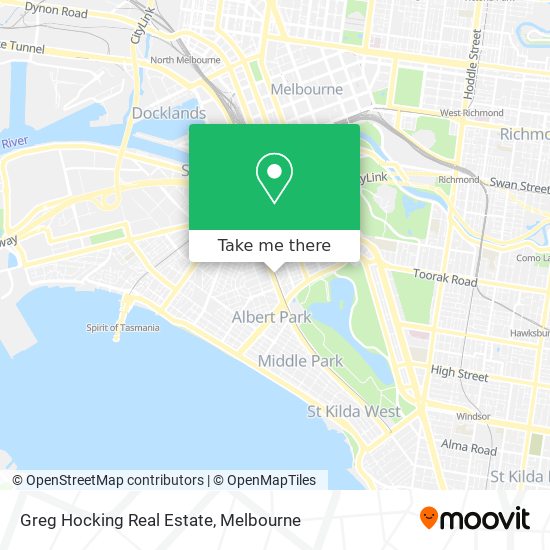 Greg Hocking Real Estate map