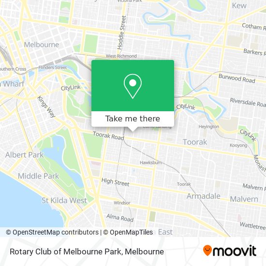 Rotary Club of Melbourne Park map