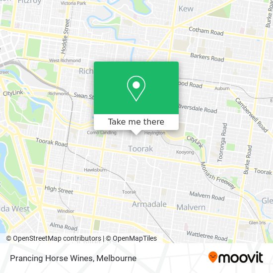 Prancing Horse Wines map