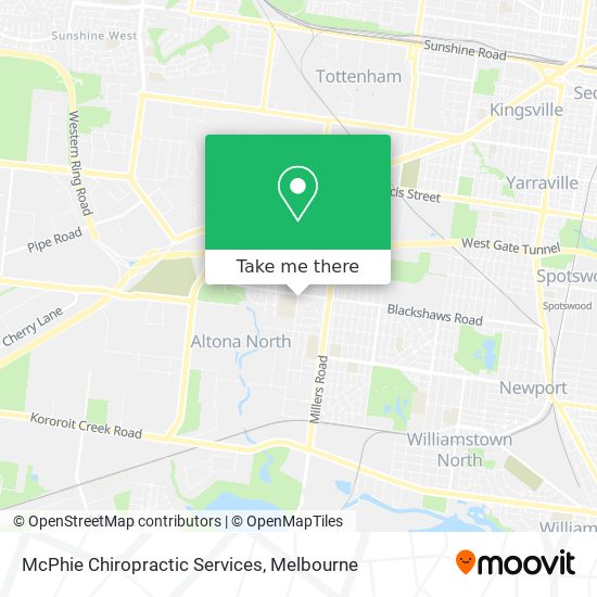 McPhie Chiropractic Services map