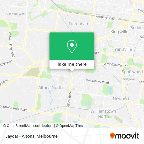 Jaycar - Altona map
