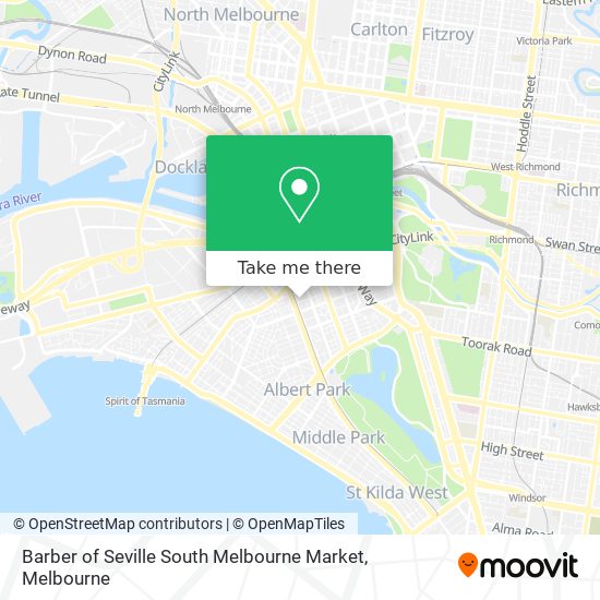 Barber of Seville South Melbourne Market map
