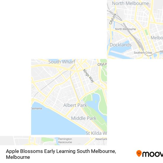 Mapa Apple Blossoms Early Learning South Melbourne