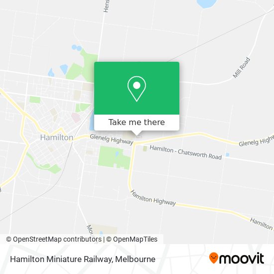 Hamilton Miniature Railway map
