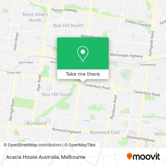 Acacia House Australia map