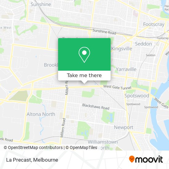 La Precast map