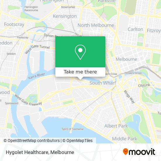 Hygolet Healthcare map