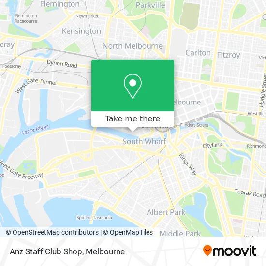 Anz Staff Club Shop map