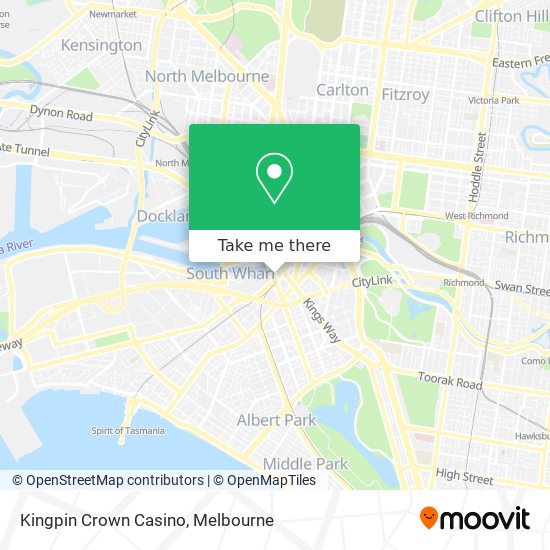 Kingpin Crown Casino map