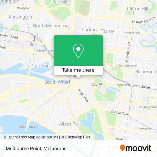 Melbourne Point map