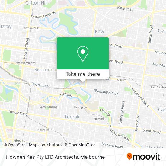 Howden Kes Pty LTD Architects map