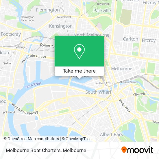 Mapa Melbourne Boat Charters