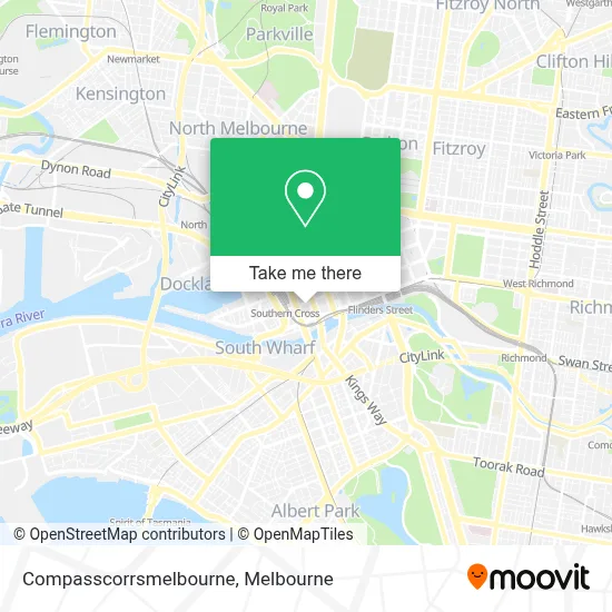 Mapa Compasscorrsmelbourne