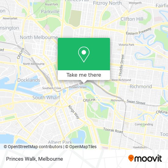 Princes Walk map