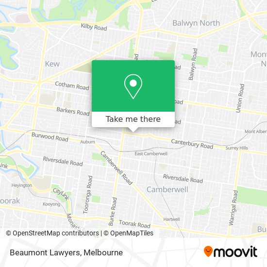 Beaumont Lawyers map