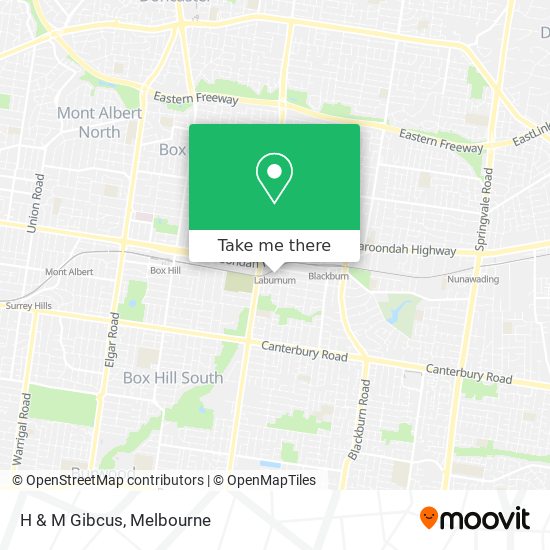 H & M Gibcus map
