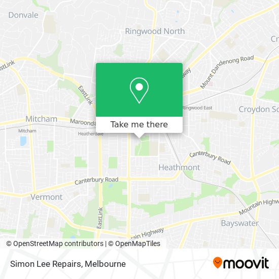 Simon Lee Repairs map