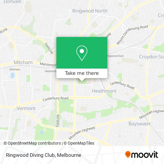 Ringwood Diving Club map