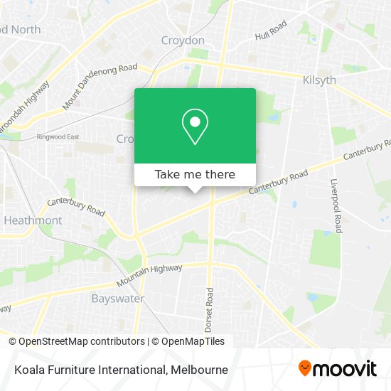 Koala Furniture International map