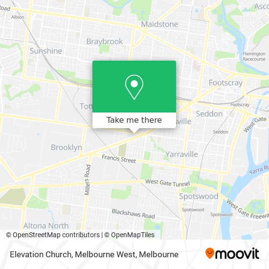 Elevation Church, Melbourne West map