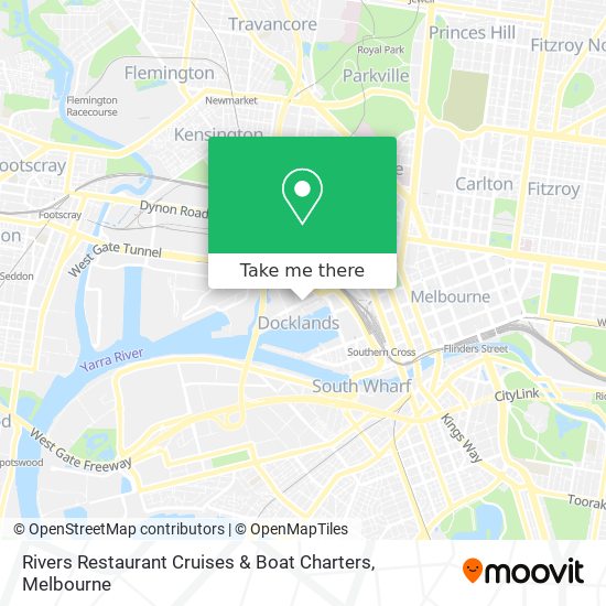 Rivers Restaurant Cruises & Boat Charters map