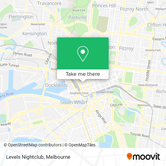 Levels Nightclub map