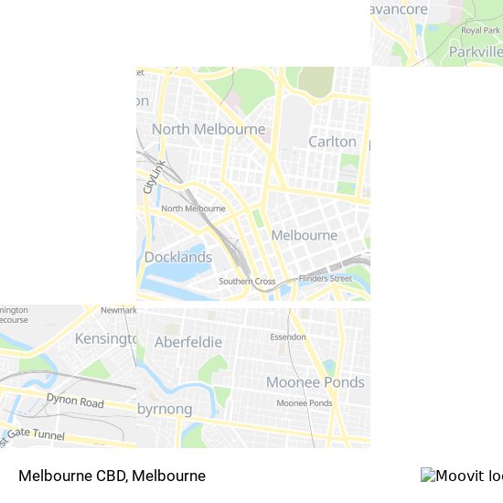 Mapa Melbourne CBD