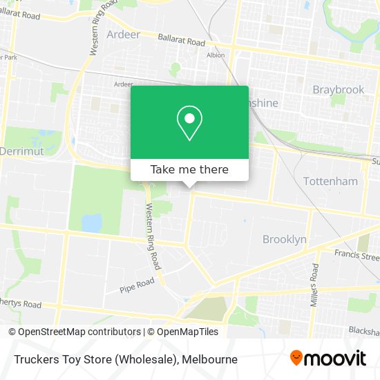 Truckers Toy Store (Wholesale) map