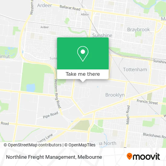 Northline Freight Management map