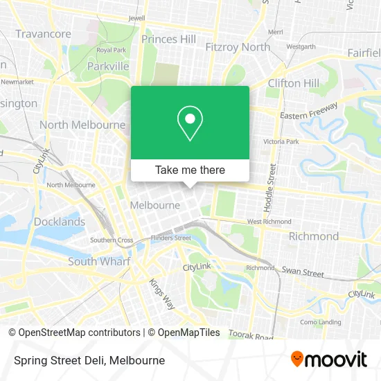 Mapa Spring Street Deli