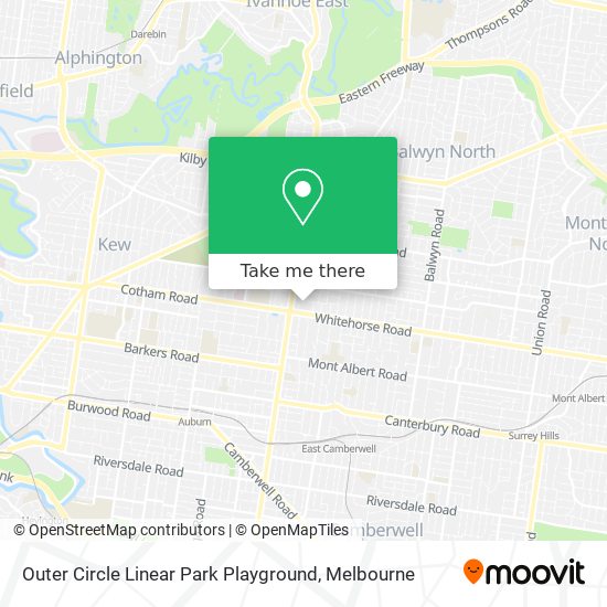 Outer Circle Linear Park Playground map