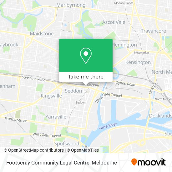 Footscray Community Legal Centre map