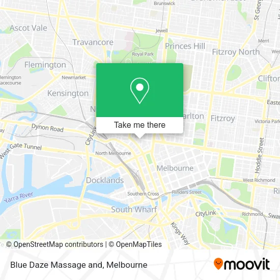 Blue Daze Massage and map